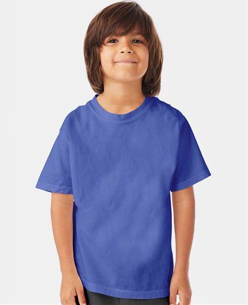 Deep Forte Blue Garment-Dyed Youth T-Shirt - GDH175