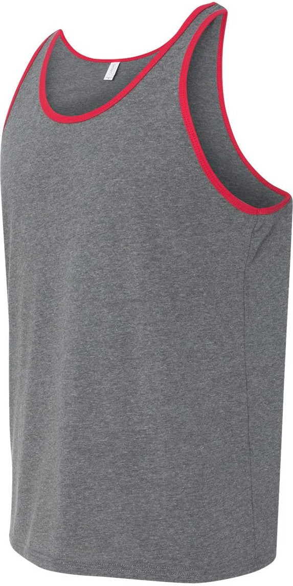 Deep Heather/ Red Jersey Tank - 3480