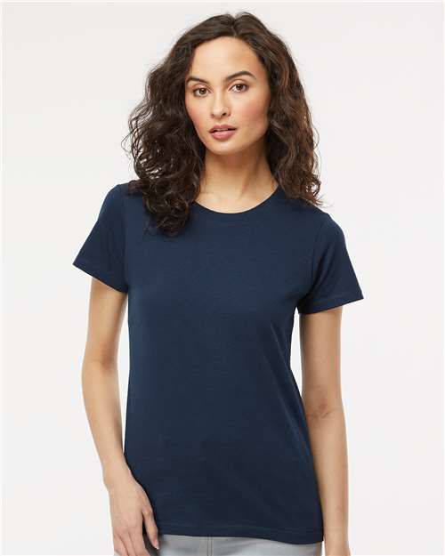 Deep Navy Women's Gold Soft Touch T-Shirt - 4810