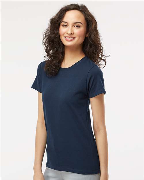 Deep Navy Women's Gold Soft Touch T-Shirt - 4810