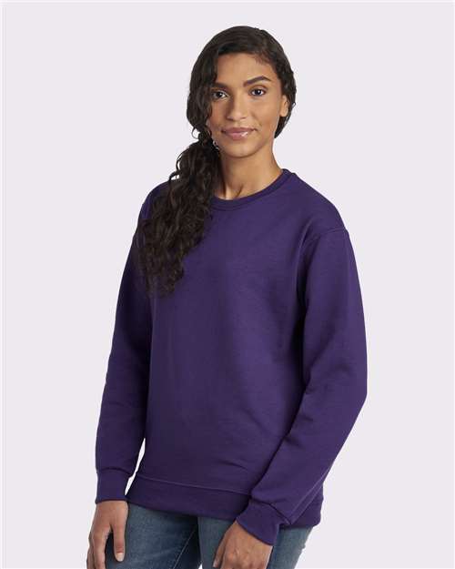 Deep Purple NuBlend® Crewneck Sweatshirt - 562MR
