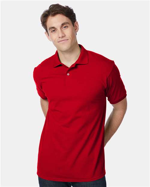 Deep Red Ecosmart® Jersey Polo - 054X