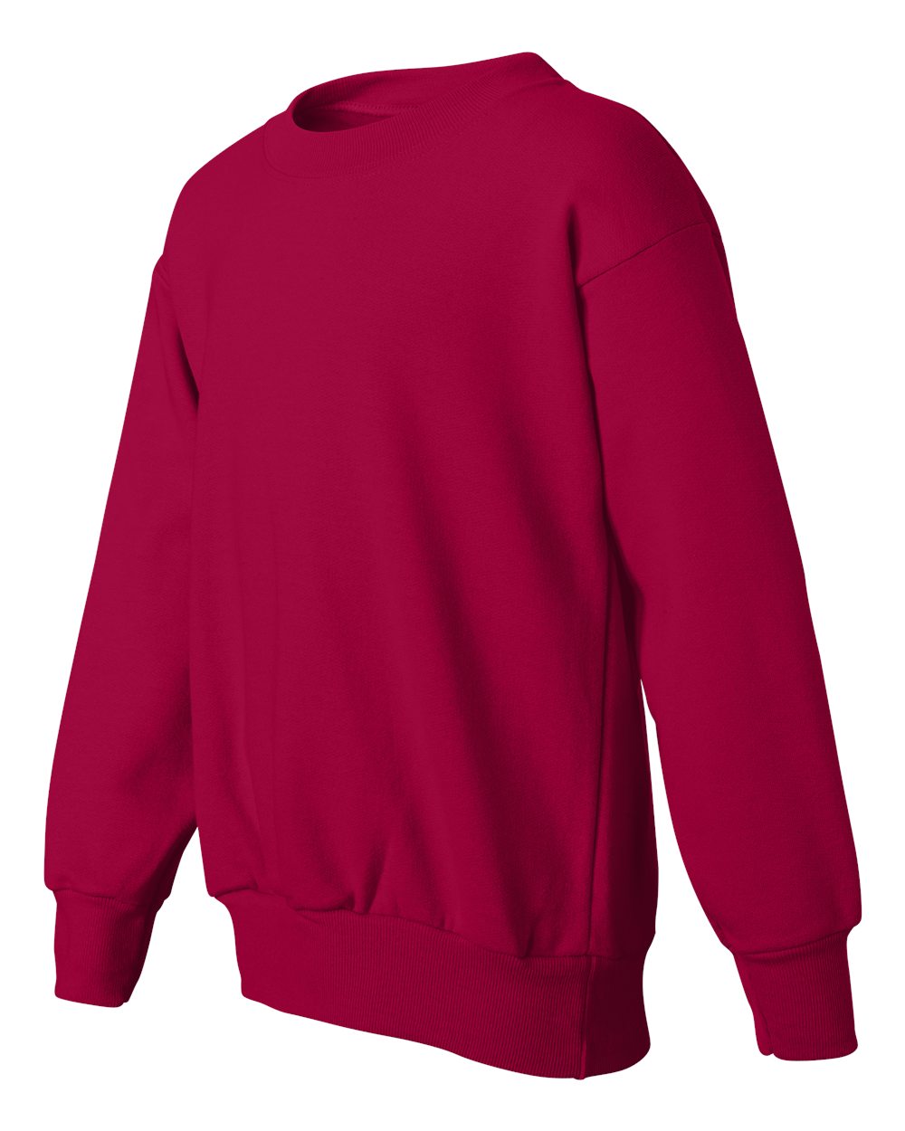 Deep Red Ecosmart® Youth Crewneck Sweatshirt - P360