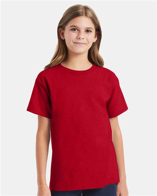 Deep Red Essential-T Youth T-Shirt - 5480