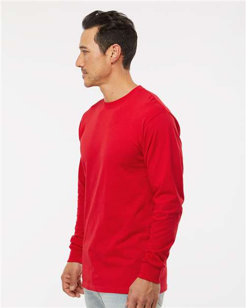 Deep Red Gold Soft Touch Long Sleeve T-Shirt - 4820