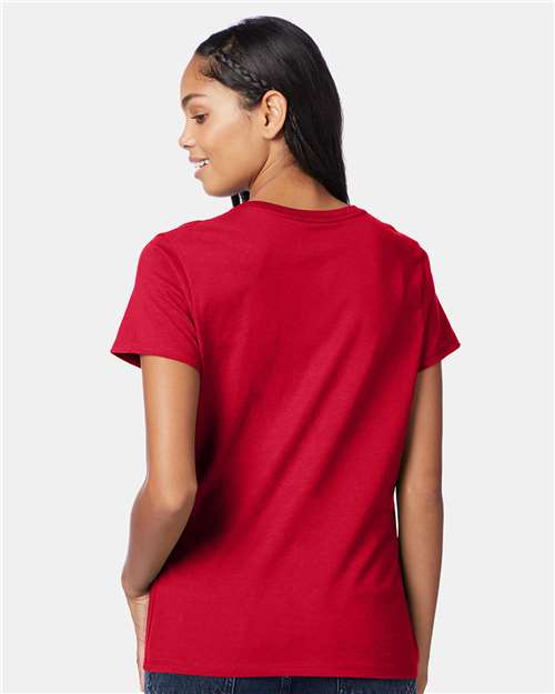 Deep Red Perfect-T Women’s V-Neck T-Shirt - S04V
