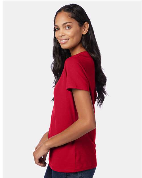 Deep Red Perfect-T Women’s V-Neck T-Shirt - S04V