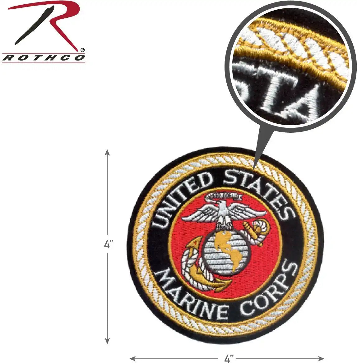 Deluxe Round U.s.m.c. Patch