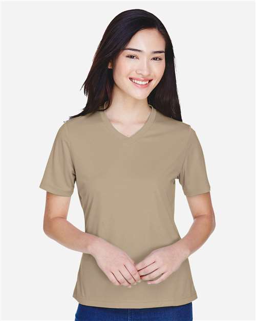 Desert Khaki Women's Zone Performance T-Shirt - TT11W
