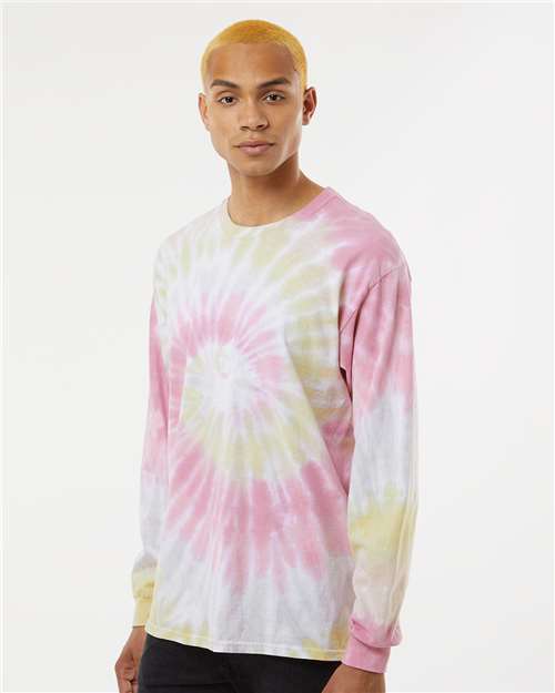 Desert Rose Tie-Dyed Long Sleeve T-Shirt - 2000