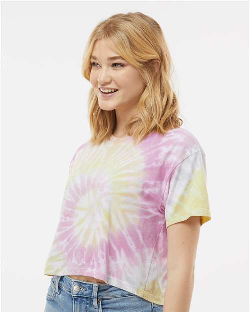 Desert Rose Women's Tie-Dyed Crop T-Shirt - 1050
