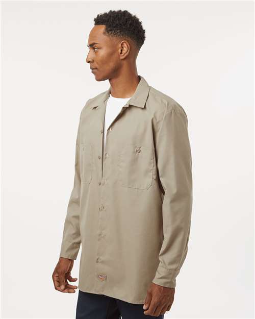 Desert Sand Industrial Long Sleeve Work Shirt - L535