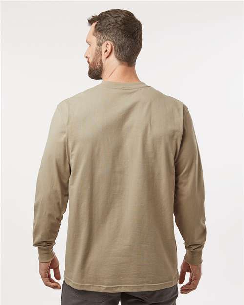 Desert Sand Traditional Heavyweight Long Sleeve T-Shirt - Tall Sizes - WL50T