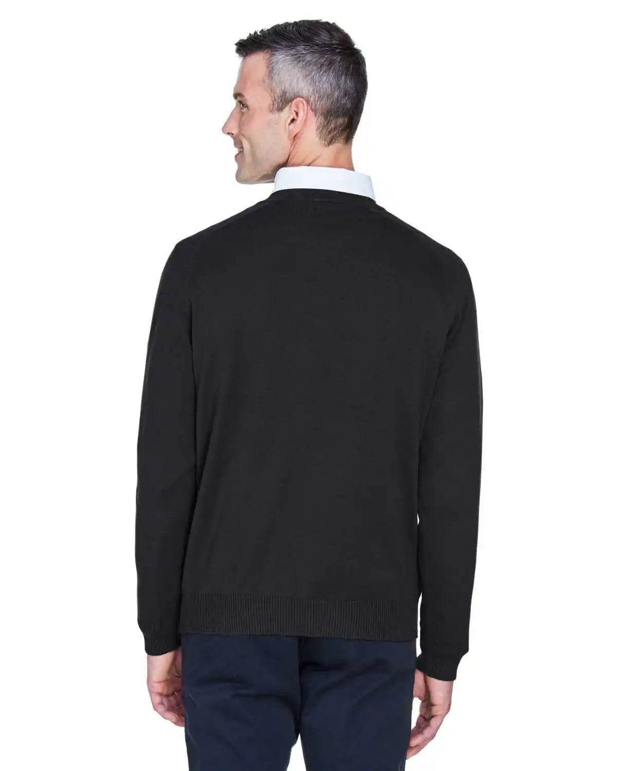 Devon & Jones D475 Men’s V-neck Sweater - Black