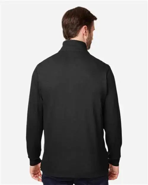 Devon & Jones Dg400 Men’s New Classics® Performance Quarter-zip Pullover - Black