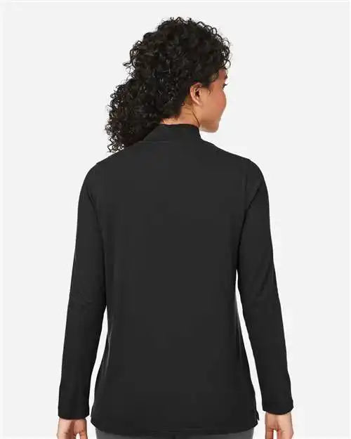 Devon & Jones Dp121w Women’s Raleigh Shawl Collar Knit Top - Black