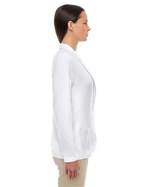 Devon & Jones Dp462w Women’s Perfect Fit™ Shawl Collar Cardigan - White