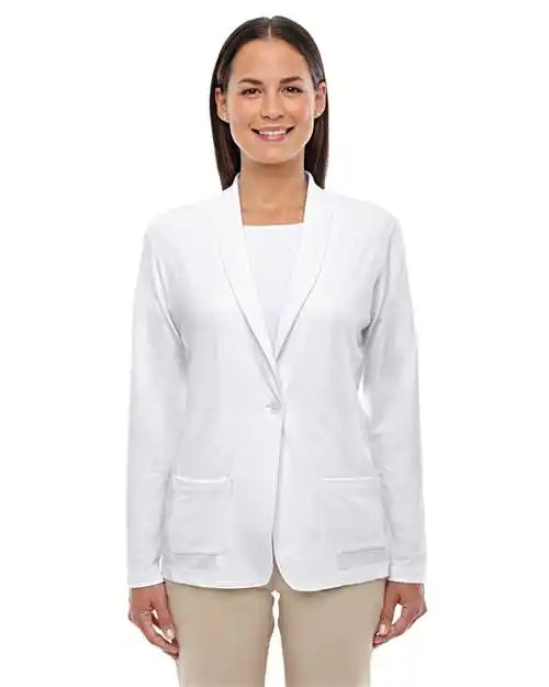 Devon & Jones Dp462w Women’s Perfect Fit™ Shawl Collar Cardigan - White