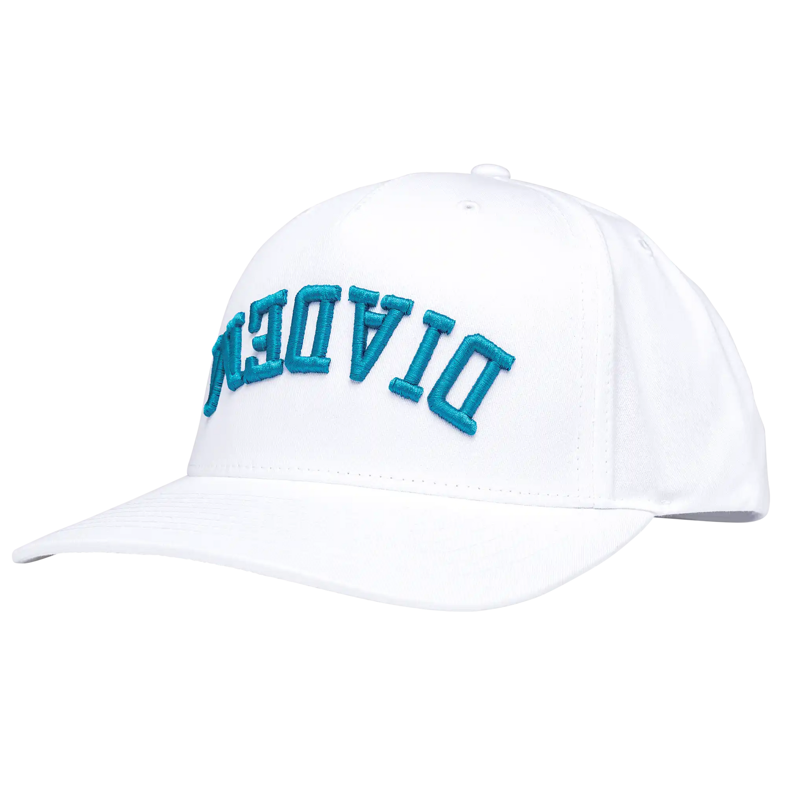 Diadem Upside Down Hat - White / Teal