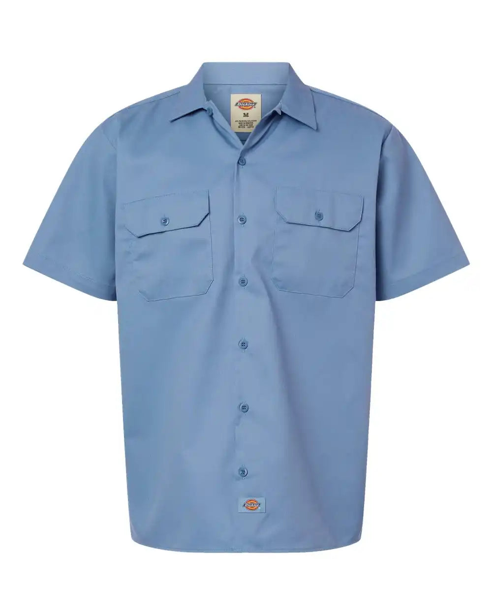 Dickies 2574t Short Sleeve Work Shirt - Tall Sizes - Gulf Blue - Xlt