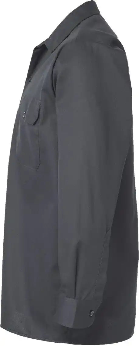 Dickies 5574t Long Sleeve Work Shirt - Tall Sizes - Charcoal