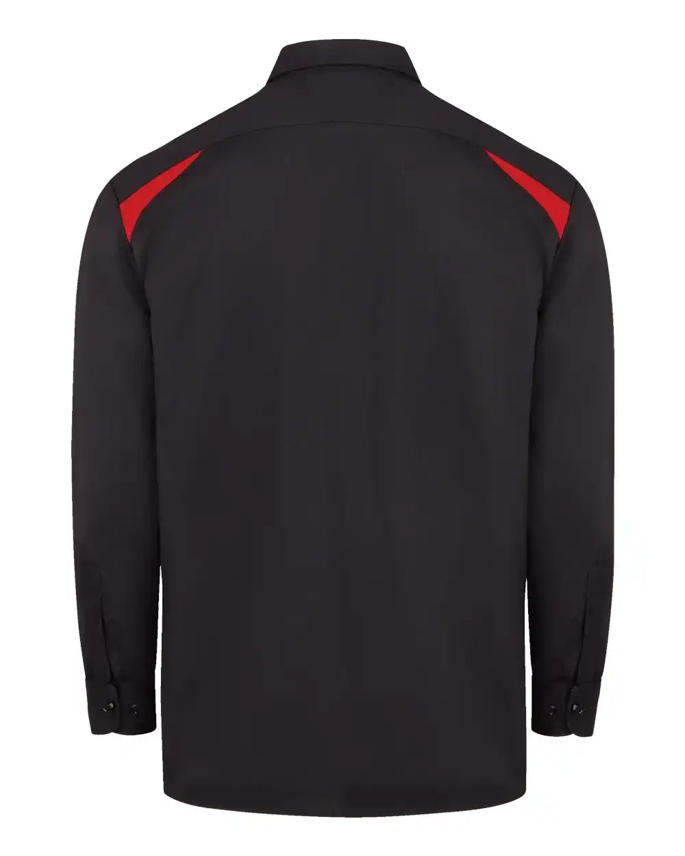 Dickies 6605 Long Sleeve Performance Team Shirt - Black English Red