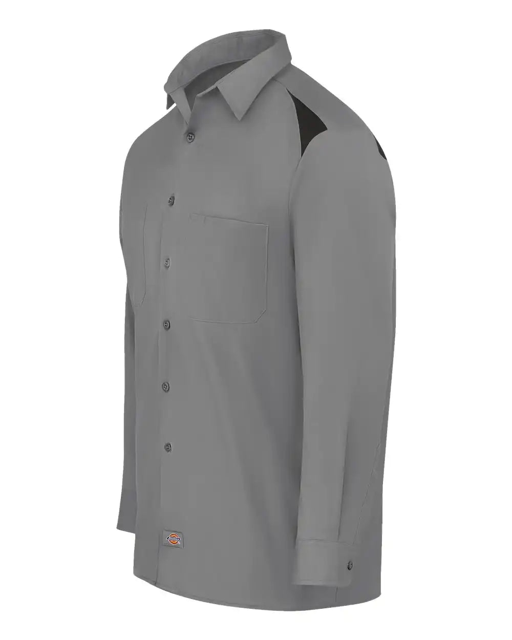 Dickies 6605t Long Sleeve Performance Team Shirt - Tall Sizes - Smoke Black