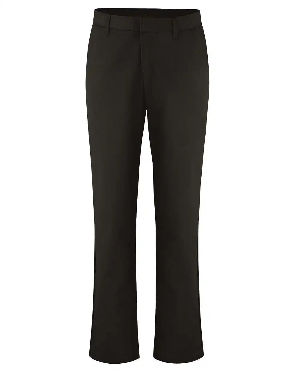 Dickies Fp92 Women’s Industrial Flat Front Pants - Black - 37 Unhemmed