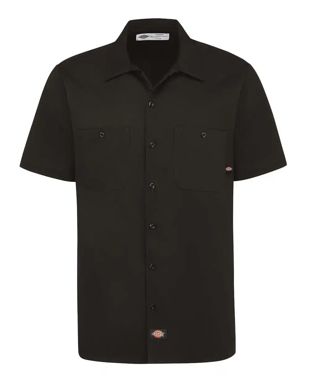 Dickies S307 Industrial Short Sleeve Cotton Work Shirt - Black