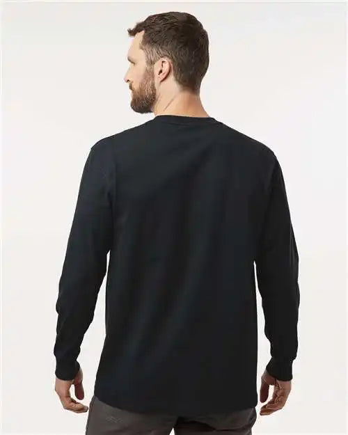 Dickies Wl50t Traditional Heavyweight Long Sleeve T-shirt - Tall Sizes - Black