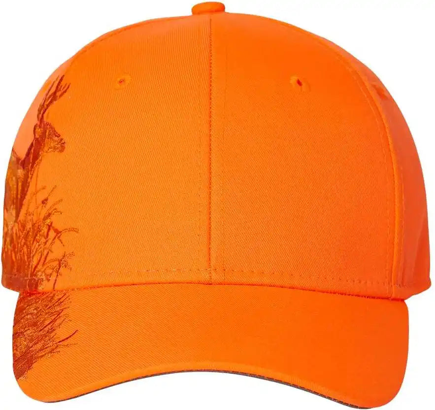 Dri Duck 3301d Running Buck Cap - 3301 - Blaze Orange - Adjustable