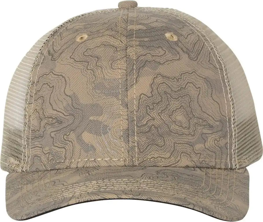 Dri Duck 3458 Territory Trucker Cap - Khaki - Adjustable