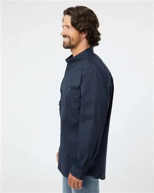 Dri Duck 4450 Craftsman Woven Shirt - Deep Blue
