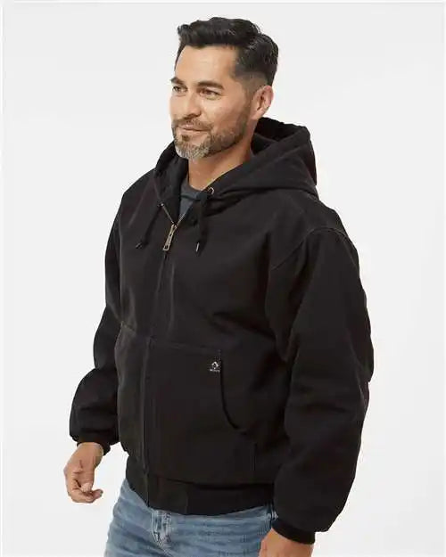 Dri Duck 5020 Cheyenne Boulder Cloth™ Hooded Jacket with Tricot Quilt Lining - Black