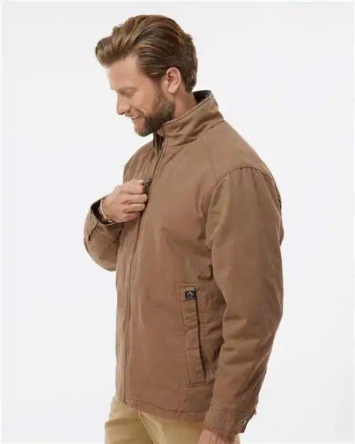 Dri Duck 5037 Endeavor Canyon Cloth™ Canvas Jacket with Sherpa Lining - Field Khaki
