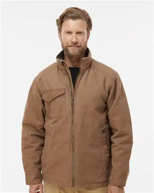 Dri Duck 5037 Endeavor Canyon Cloth™ Canvas Jacket with Sherpa Lining - Field Khaki