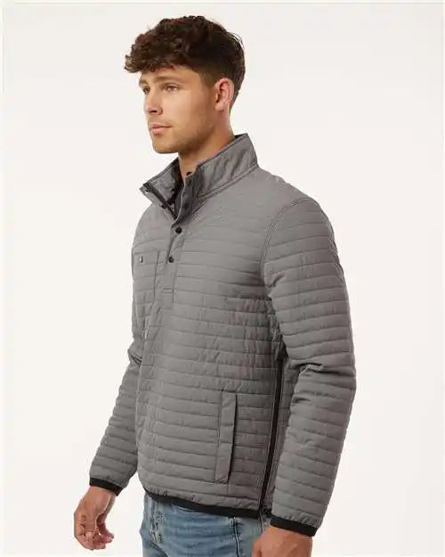 Dri Duck 5303d Keystone Quilted Pullover - 5303 - Grey