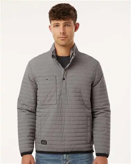Dri Duck 5303d Keystone Quilted Pullover - 5303 - Grey
