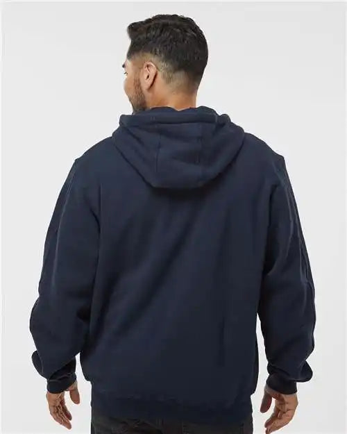 Dri Duck 7033 Crossfire Heavyweight Power Fleece Hooded Jacket with Thermal Lining - Navy