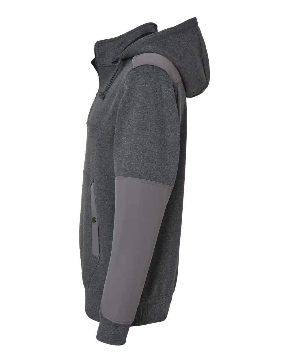 Dri Duck 7349 Mission Quarter-zip Hooded Pullover - Dark Oxford