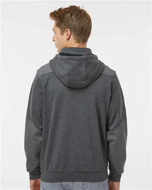 Dri Duck 7349 Mission Quarter-zip Hooded Pullover - Dark Oxford