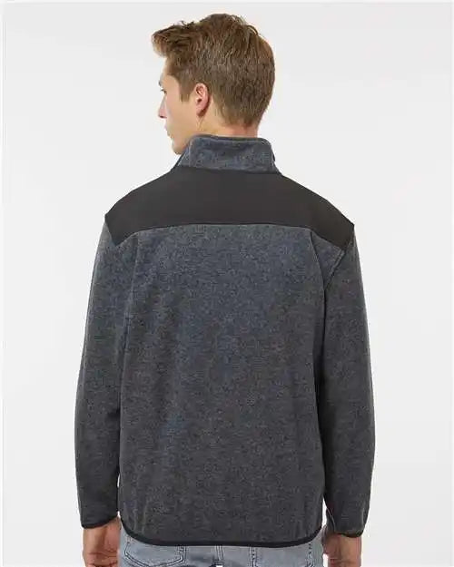 Dri Duck 7353 Ranger Melange Fleece Pullover - Charcoal