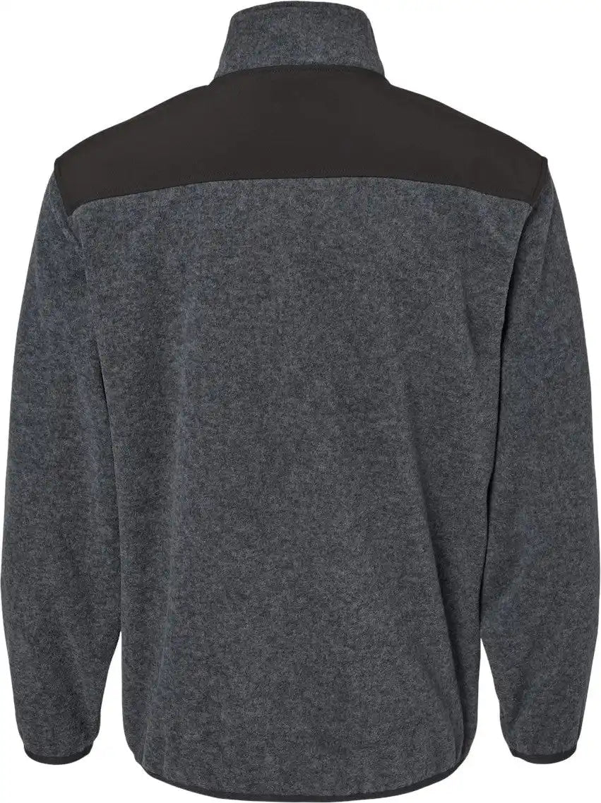 Dri Duck 7353 Ranger Melange Fleece Pullover - Charcoal