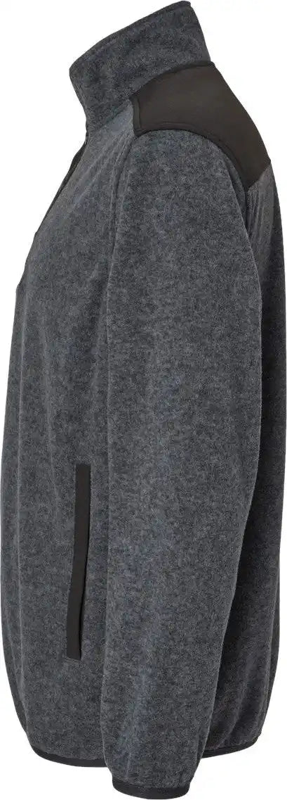 Dri Duck 7353 Ranger Melange Fleece Pullover - Charcoal