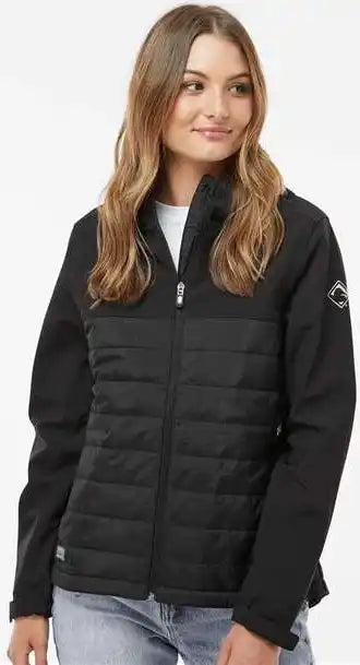 Dri Duck 9415 Women’s Vista Soft Shell Puffer Jacket - Black