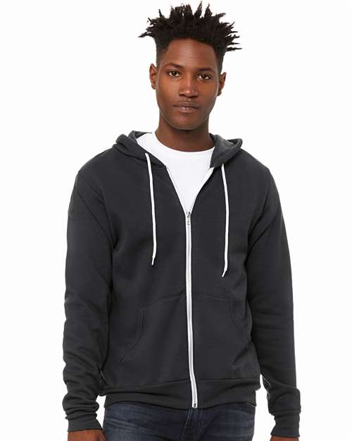 DTG Dark Grey Sponge Fleece Full-Zip Hoodie - 3739