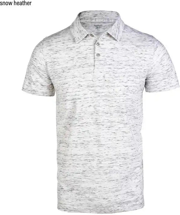Reebok 7140 Elite Polo - Snow Heather / s