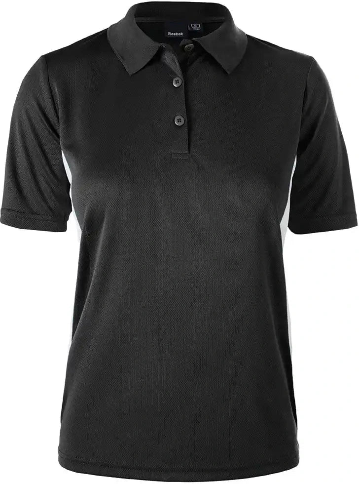 Reebok 7291 Ladies Athletic Polo - Black/white / s
