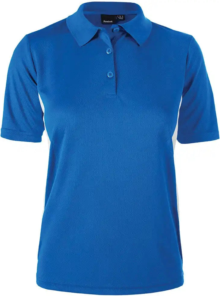 Reebok 7291 Ladies Athletic Polo - Royal/white / s