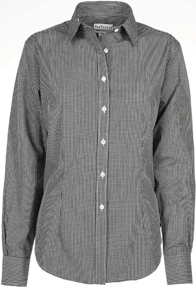 Dunbrooke V0226 Ladies Gingham Check - Black / Xs